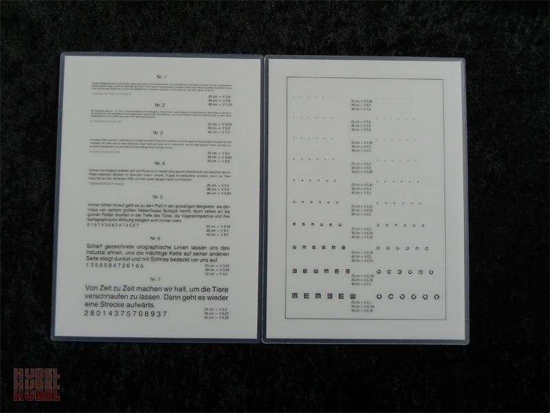 Nahlesetafel nach Nieden beidseitig